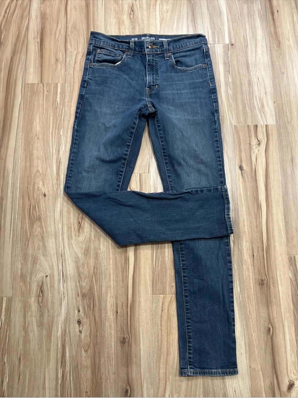 urban pipeline Men's Dark Blue Slim Straight Jeans